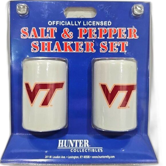 Hunter Other - Virginia Tech Hokies Salt And Pepper Shakers Hunter Collectibles New Unused